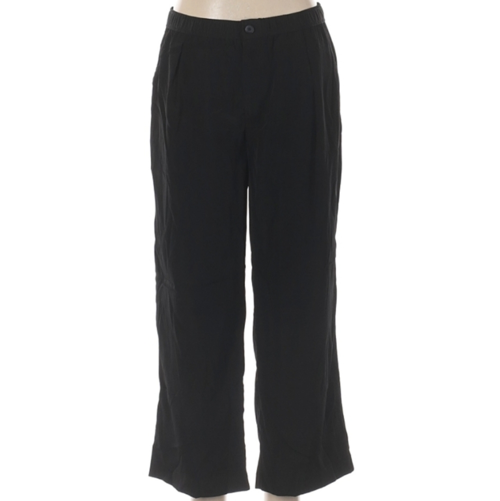 J. Crew NWT Black capri pants, wide leg, high rise in size 6 Tall
